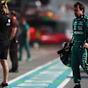 MONTREAL, QUEBEC - MAY 22: Fernando Alonso of Spain and Aston Martin F1 Team walks in the Pitlane after crashing during Sprint Qualifying ahead of the F1 Grand Prix of Canada at Circuit Gilles-Villeneuve on May 22, 2026 in Montreal, Quebec. (Photo by Peter Fox/Getty Images)