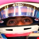 BAHRAIN, BAHRAIN - FEBRUARY 19: Franco Colapinto of Argentina and Alpine F1 looks on in the garage