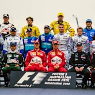 MELBOURNE GRAND PRIX CIRCUIT, AUSTRALIA - MARCH 09: start of season drivers group photo. Back row;