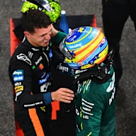 ABU DHABI, UNITED ARAB EMIRATES - DECEMBER 07: Sixth placed Fernando Alonso of Spain and Aston