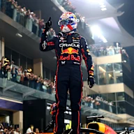 ABU DHABI, UNITED ARAB EMIRATES - DECEMBER 06: Pole position qualifier Max Verstappen of the