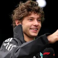 SAO PAULO, BRAZIL - NOVEMBER 08: Andrea Kimi Antonelli of Italy and Mercedes AMG Petronas F1 Team