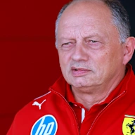 MEXICO CITY, MEXICO - OCTOBER 25: Frederic Vasseur, Team Principal of Scuderia Ferrari looks on in