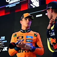 LUSAIL CITY, QATAR - NOVEMBER 29: Second placed qualifier Lando Norris of Great Britain and McLaren