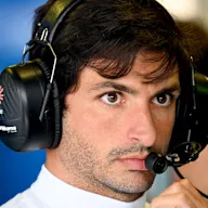 MELBOURNE, AUSTRALIA - MARCH 07: Carlos Sainz of Spain and Williams looks on in the garage during