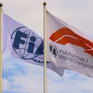 FIA flags are seen during Formula 1 Abu Dhabi Grand Prix 2022 at Yas Marina Circuit on November 20,