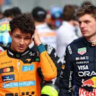 MELBOURNE, AUSTRALIA - MARCH 08: Fifth placed Lando Norris of Great Britain and McLaren and Sixth