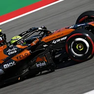 BARCELONA, SPAIN - JUNE 12: Lando Norris of Great Britain driving the (1) McLaren MCL40 Mercedes on