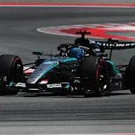 BARCELONA, SPAIN - JUNE 13: George Russell of Great Britain driving the (63) Mercedes AMG Petronas