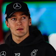 SUZUKA, JAPAN - MARCH 29: George Russell of Great Britain and Mercedes AMG Petronas looks on in the