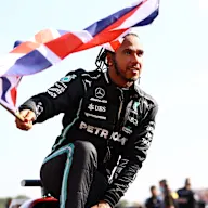 NORTHAMPTON, ENGLAND - JULY 18: Race winner Lewis Hamilton of Great Britain and Mercedes GP