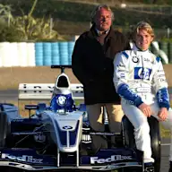 L to R: Keke Rosberg (FIN) and Nico Rosberg (FIN) Williams BMW. Formula One Testing, Jerez, Spain,