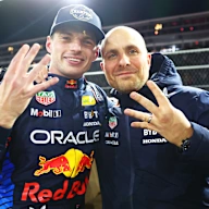 LAS VEGAS, NEVADA - NOVEMBER 23: 2024 F1 World Drivers Champion Max Verstappen of the Netherlands