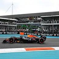 MIAMI, FLORIDA - MAY 04: Max Verstappen of the Netherlands driving the (1) Oracle Red Bull Racing
