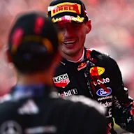 SPIELBERG, AUSTRIA - JUNE 28: Second placed Max Verstappen of the Netherlands and Oracle Red Bull