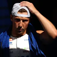 BARCELONA, SPAIN - JUNE 13: Eighth placed qualifier Liam Lawson of New Zealand and Visa Cash App