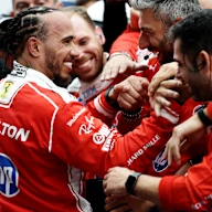MONTREAL, QUEBEC - MAY 24: Second placed Lewis Hamilton of Great Britain and Scuderia Ferrari
