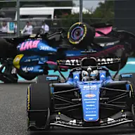 MIAMI, FLORIDA - MAY 03: Alexander Albon of Thailand driving the (23) Williams FW48 Mercedes leads