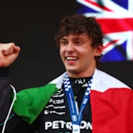 MONTE-CARLO, MONACO - JUNE 07: Race winner Andrea Kimi Antonelli of Italy and Mercedes AMG Petronas