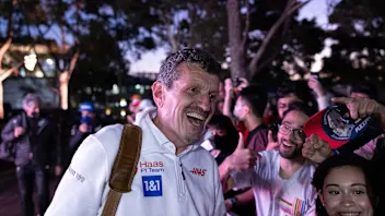 MELBOURNE, AUSTRALIA - 2022/04/07: Haas team principal Guenther Steiner leaves the circuit and