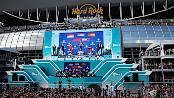 MIAMI, FLORIDA - MAY 08: Race winner Max Verstappen of the Netherlands and Oracle Red Bull Racing,