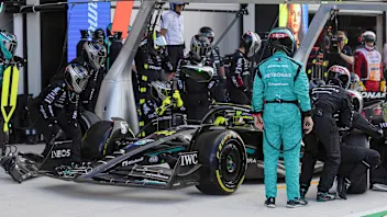 MIAMI, FLORIDA - MAY 07: Lewis Hamilton of Great Britain driving the (44) Mercedes AMG Petronas F1