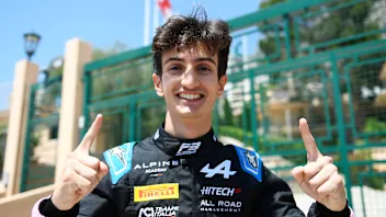 MONTE-CARLO, MONACO - MAY 26: Pole position qualifier Gabriele Mini of Italy and Hitech Pulse-Eight