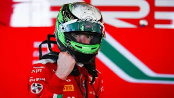 MONTE-CARLO, MONACO - MAY 26: Frederik Vesti of Denmark and PREMA Racing celebrates his qualifying