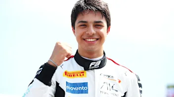 BARCELONA, SPAIN - JUNE 02: Pole position qualifier Josep Maria Marti of Spain and Campos Racing