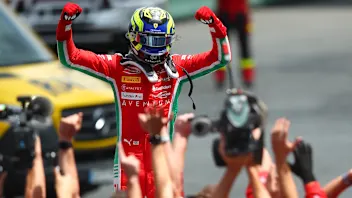 BARCELONA, SPAIN - JUNE 04: Race winner Oliver Bearman of Great Britain and PREMA Racing (8)