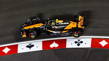 STREETS OF LAS VEGAS, UNITED STATES OF AMERICA - NOVEMBER 21: Lando Norris, McLaren MCL38 during