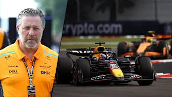 MEXICO CITY, MEXICO - OCTOBER 25: McLaren Chief Executive Officer Zak Brown walks in the Paddock