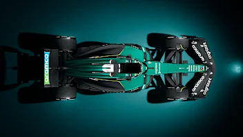CGI static renders of the AMR25 reveal, Feb 23, 2025.