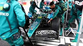 SPA, BELGIUM - JULY 27: Lance Stroll of Canada and Aston Martin F1 Team on the grid prior to the F1
