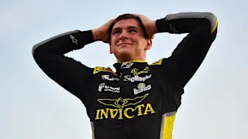 LUSAIL CITY, QATAR - NOVEMBER 30: 2025 F2 Champion Leonardo Fornaroli of Italy and Invicta Racing