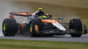 NORTHAMPTON, ENGLAND - JULY 06: Lando Norris of Great Britain and McLaren prepares to drive in the