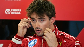 MEXICO CITY, MEXICO - OCTOBER 24: Charles Leclerc of Monaco and Scuderia Ferrari walks in the