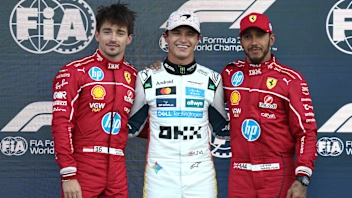 MEXICO CITY, MEXICO - OCTOBER 25: Pole position qualifier Lando Norris of Great Britain and McLaren