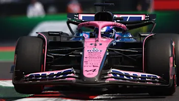 MEXICO CITY, MEXICO - OCTOBER 24: Paul Aron of Estonia driving the (61) Alpine F1 A525 Renault on
