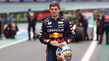SAO PAULO, BRAZIL - NOVEMBER 09: Max Verstappen of the Netherlands and Oracle Red Bull Racing walks