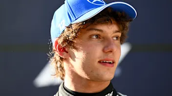 SHANGHAI, CHINA - MARCH 14: Pole position qualifier Andrea Kimi Antonelli of Italy and Mercedes AMG