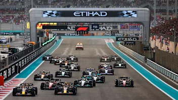 ABU DHABI, UNITED ARAB EMIRATES - NOVEMBER 20: Max Verstappen of the Netherlands driving the (1)
