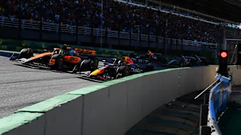SAO PAULO, BRAZIL - NOVEMBER 04: Max Verstappen of the Netherlands driving the (1) Oracle Red Bull