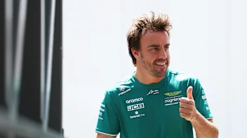 MONTE-CARLO, MONACO - MAY 26: Fernando Alonso of Spain driving the (14) Aston Martin AMR23 Mercedes