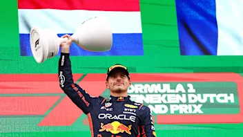 ZANDVOORT, NETHERLANDS - AUGUST 27: Max Verstappen of the Netherlands driving the (1) Oracle Red