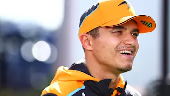 SPIELBERG, AUSTRIA - JUNE 27: Lando Norris of Great Britain and McLaren looks on in the Paddock