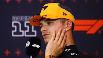 SPIELBERG, AUSTRIA - JUNE 29: Third placed Lando Norris of Great Britain and McLaren attends the