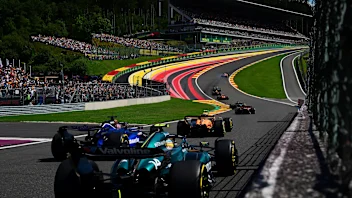 SPA, BELGIUM - JULY 28: Fernando Alonso of Spain driving the (14) Aston Martin AMR24 Mercedes and