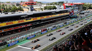 BARCELONA, SPAIN - JUNE 23: Lando Norris of Great Britain driving the (4) McLaren MCL38 Mercedes