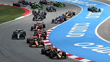 BARCELONA, SPAIN - JUNE 23: Max Verstappen of the Netherlands driving the (1) Oracle Red Bull